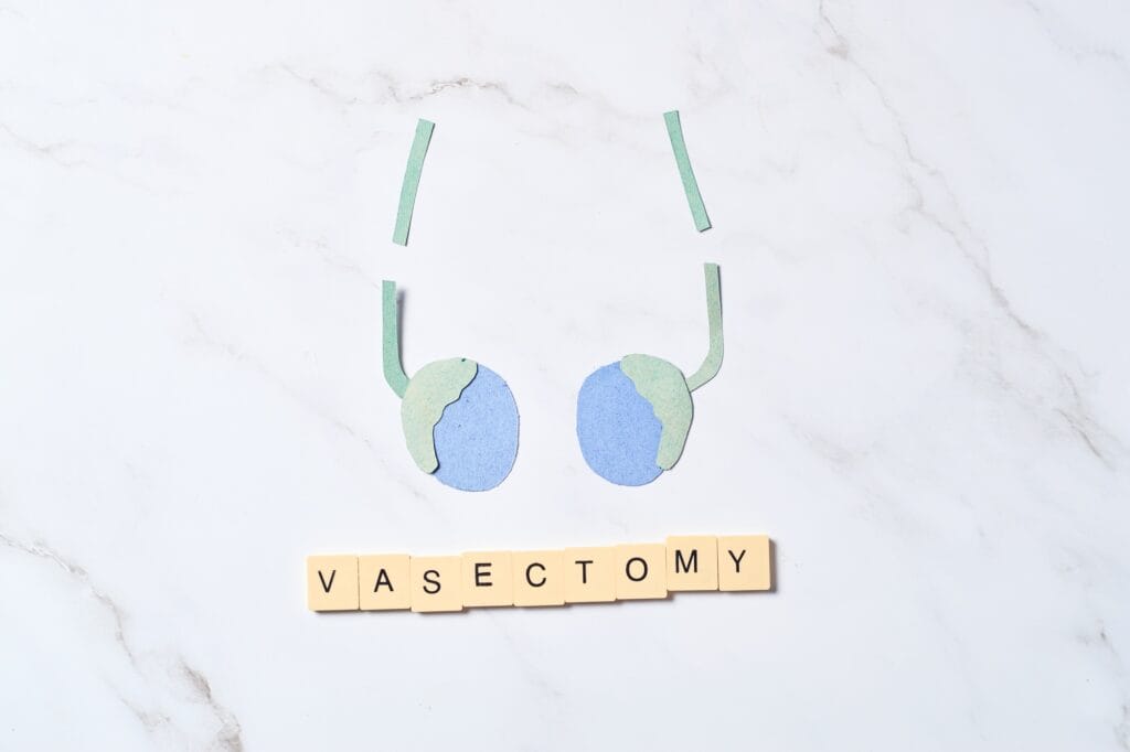 Vasectomy. Male sterilization concept