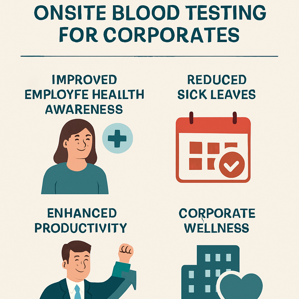 A collage of top onsite blood test providers in Kuala Lumpur, featuring logos or representative elements from companies like A Klinik, Pathlab, PMCare, and others to emphasize reputable options.
