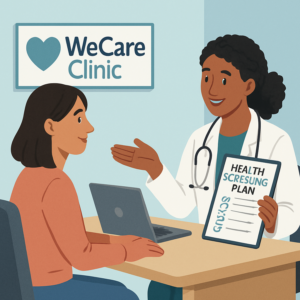 A visual representation of various health screening services available in Kuala Lumpur, including blood tests, imaging scans, and physical exams, highlighting diversity of packages.