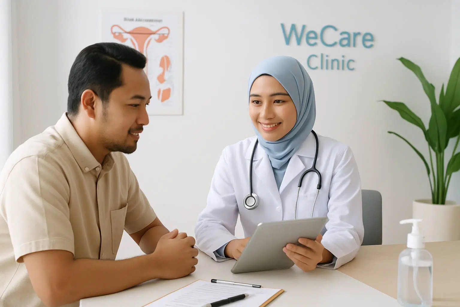 Urologist performing stapler circumcision at WeCare Clinic, Kuala Lumpur