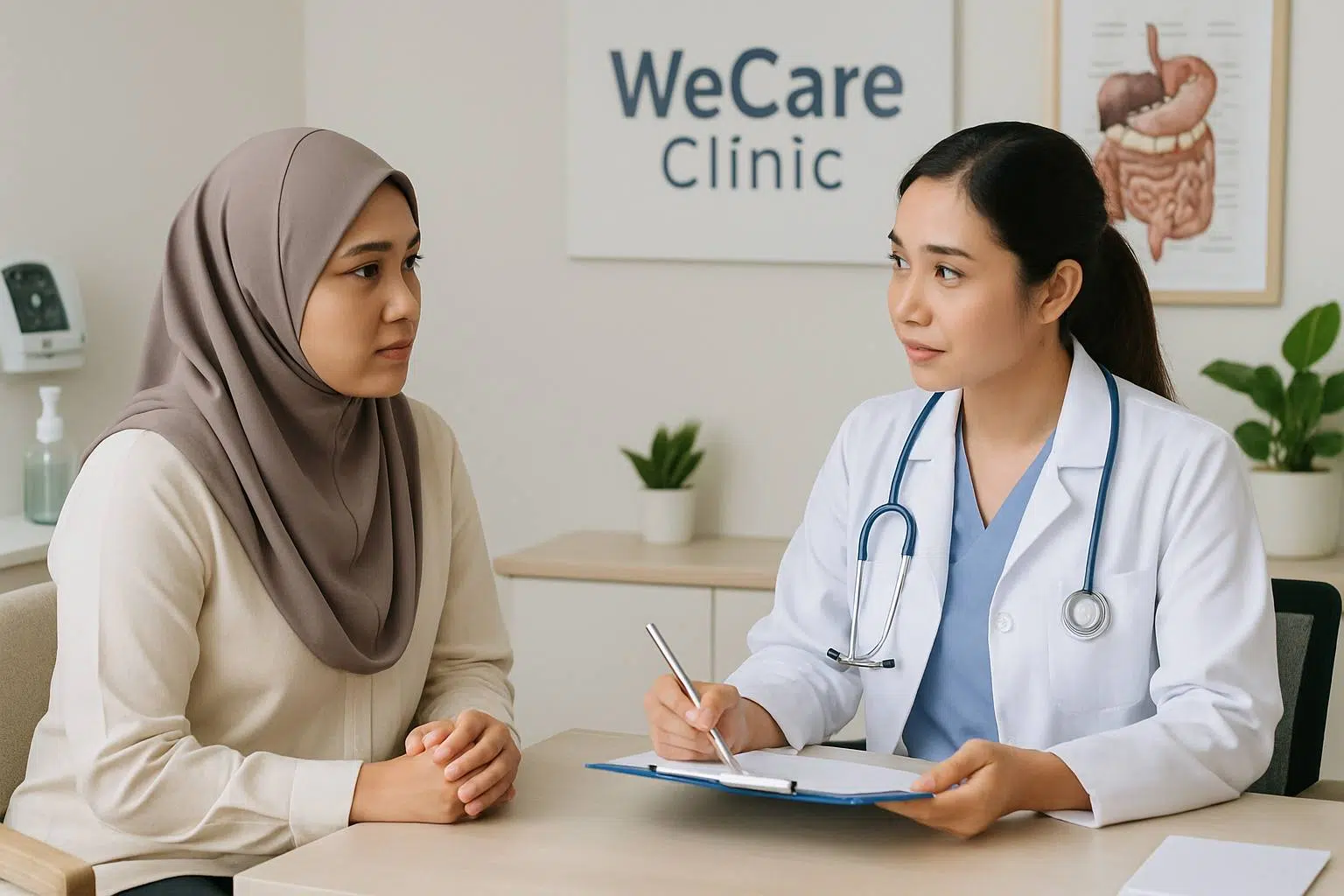 Consultation room at WeCare Clinic Kuala Lumpur