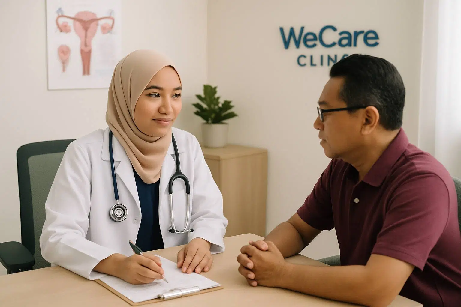 Exterior view of WeCare Clinic in Kuala Lumpur