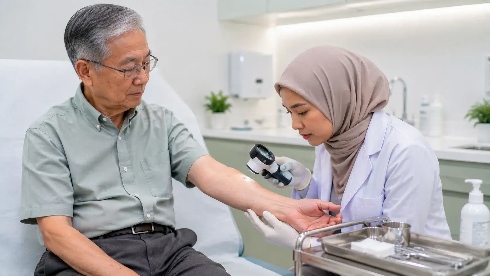 Skin lesion assessment and removal consultation at WeCare Clinic Kuala Lumpur